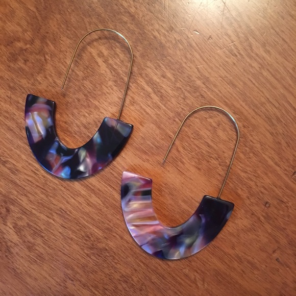 ✨✨Just In✨👌Multi Color Resin Drop Earring - Picture 3 of 3